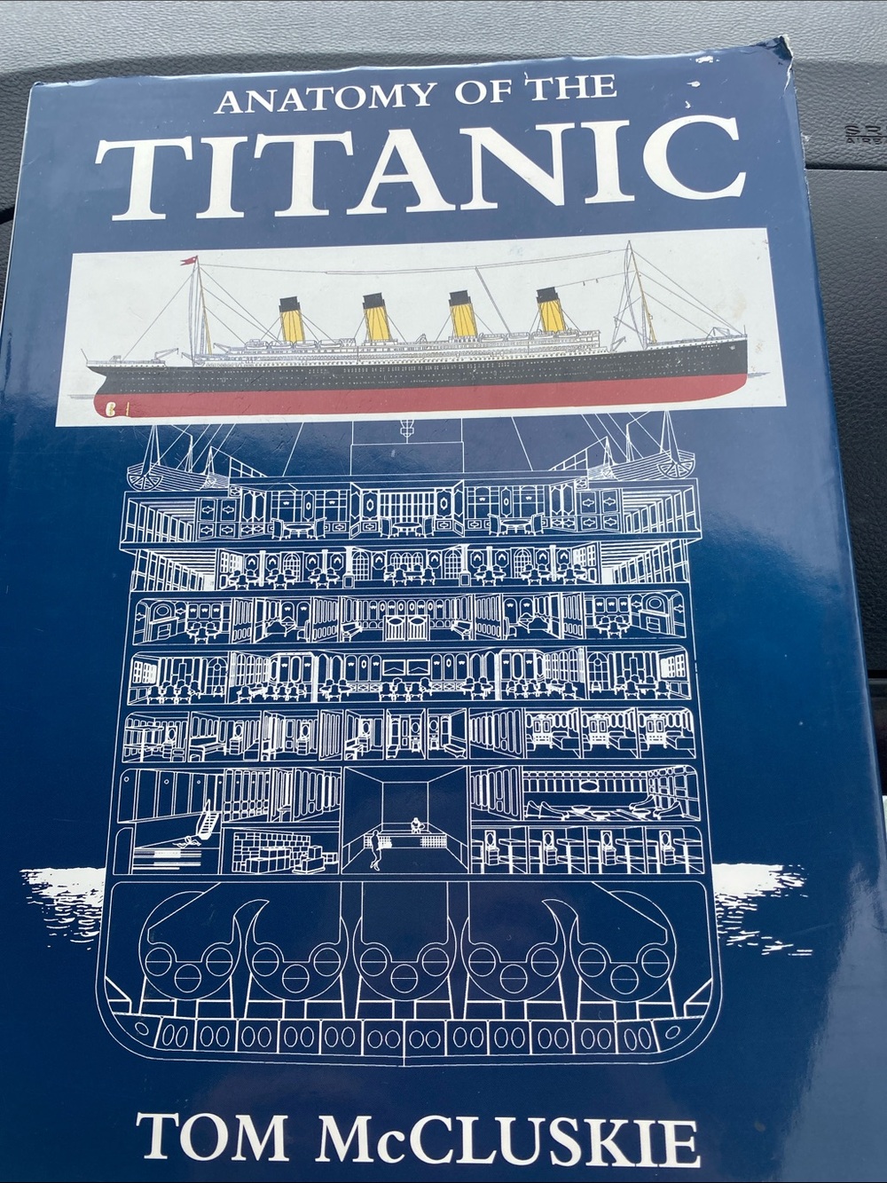 Anatomy of the Titanic by — Navy Blue Hardcover Coffee Table Book